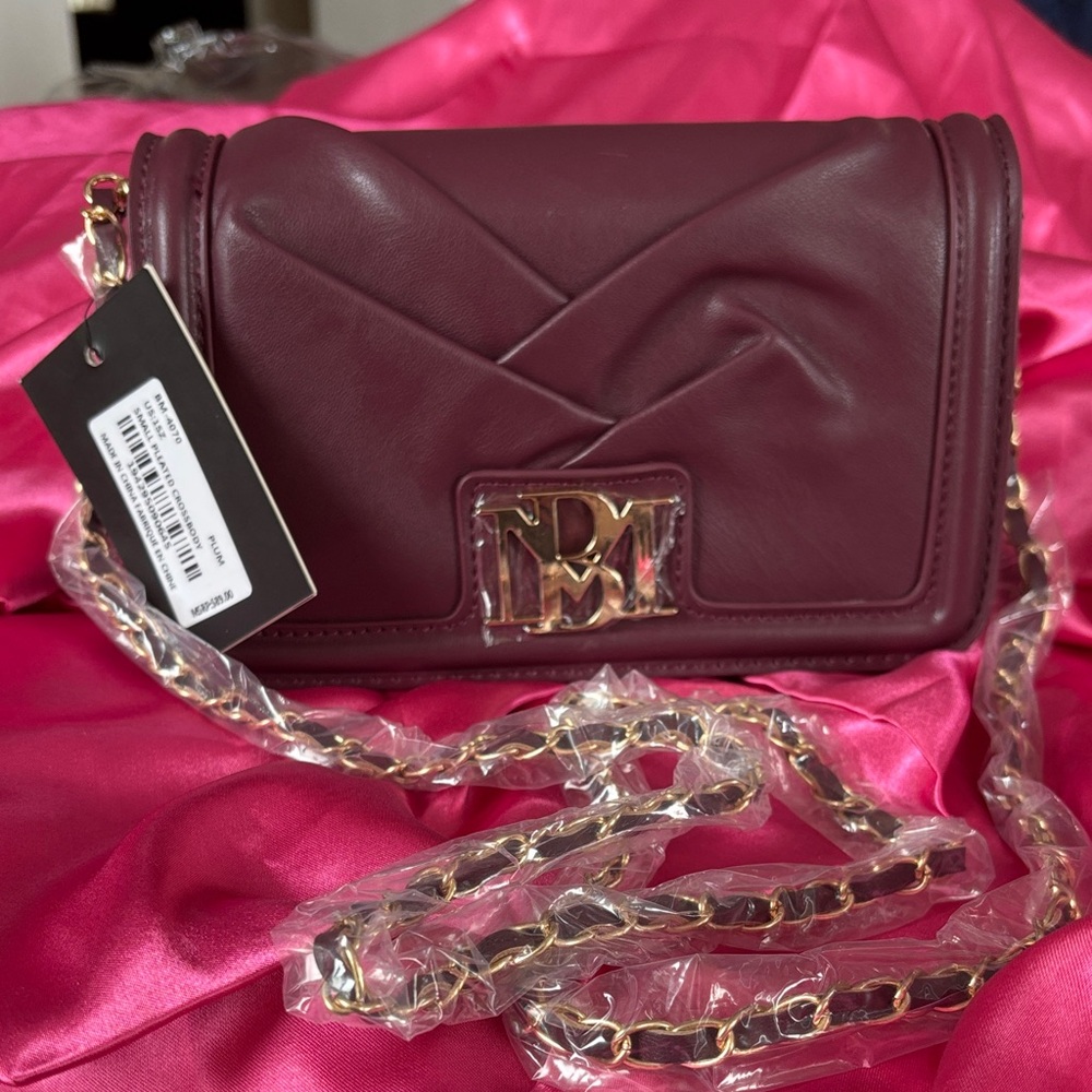 Badgley Mischa Vegan Burgundy Leather Bag